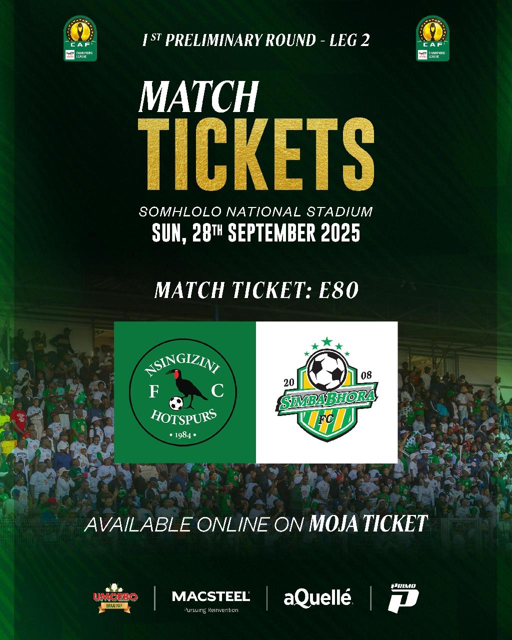 Nsingizini Hotspurs VS Simba Bhora - CAF Leg 2 Pic